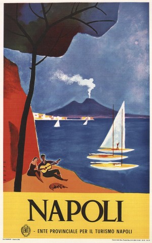 Napoli vintage Italian poster